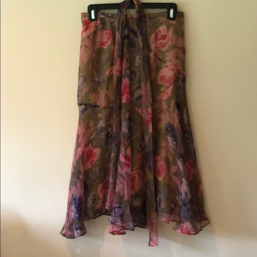 MAX MARA Silk Midi Skirt